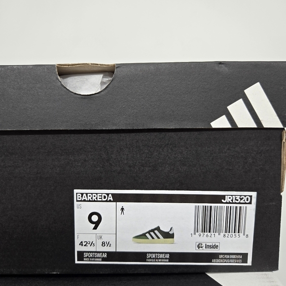 New adidas Barreda Lifestyle Collegiate Green Core White Men\'s Shoes Size 9 main image 4